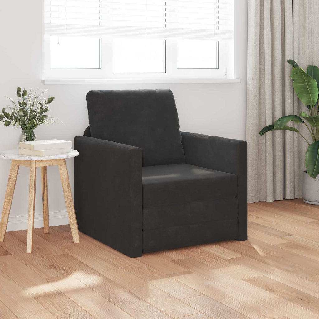 Folding Sofa Bed 74 X 77 X 81 Cm Velvet