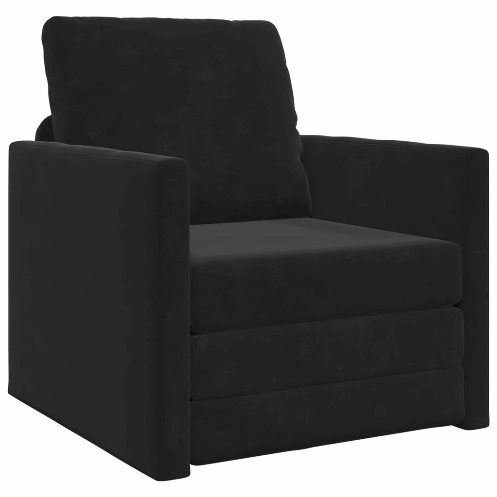 Folding Sofa Bed 74 X 77 X 81 Cm Velvet