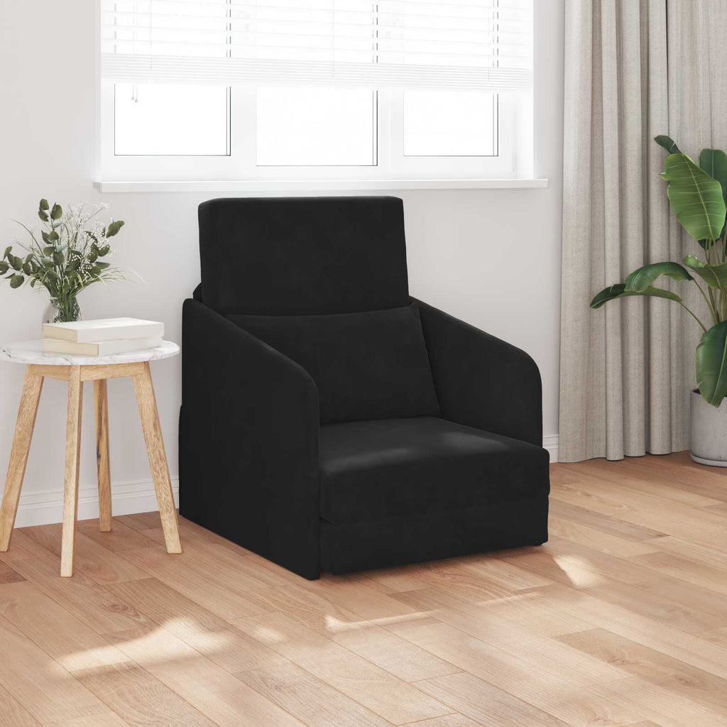 Folding Sofa Bed 65 X 80 X 83 Cm Velvet
