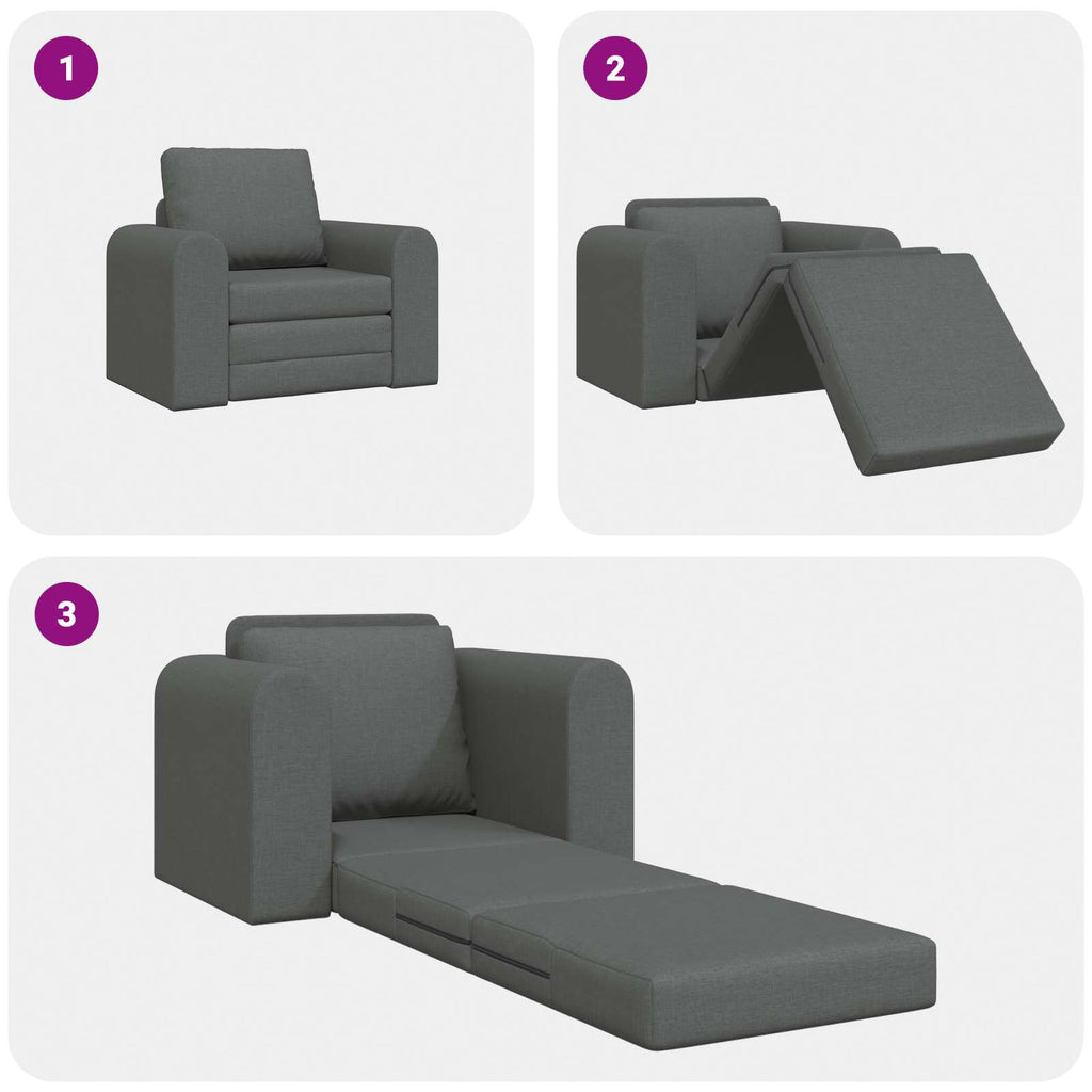 Folding Sofa Bed 98 X 71 X 83 Cm Fabric