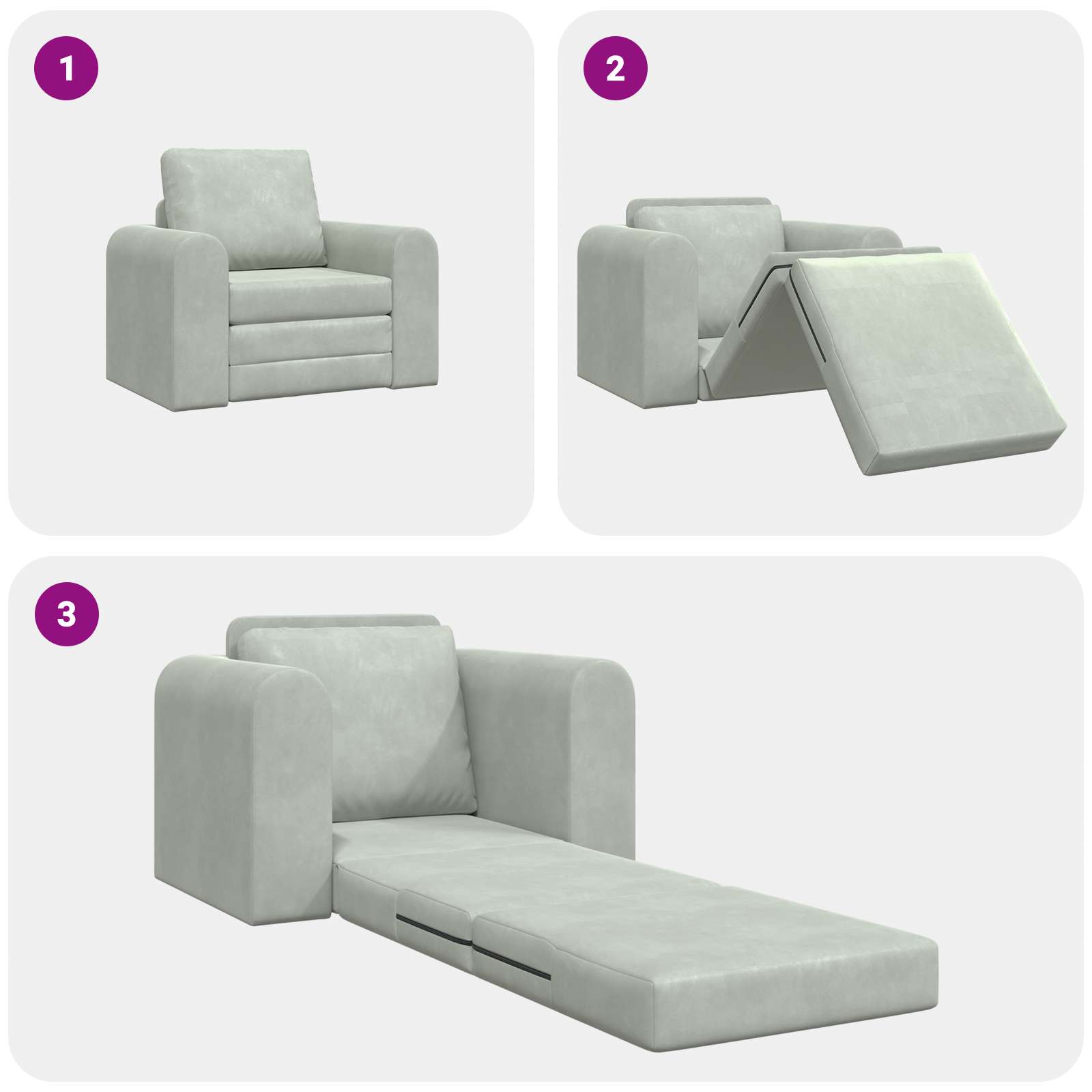 Folding Sofa Bed 98 X 71 X 83 Cm Velvet