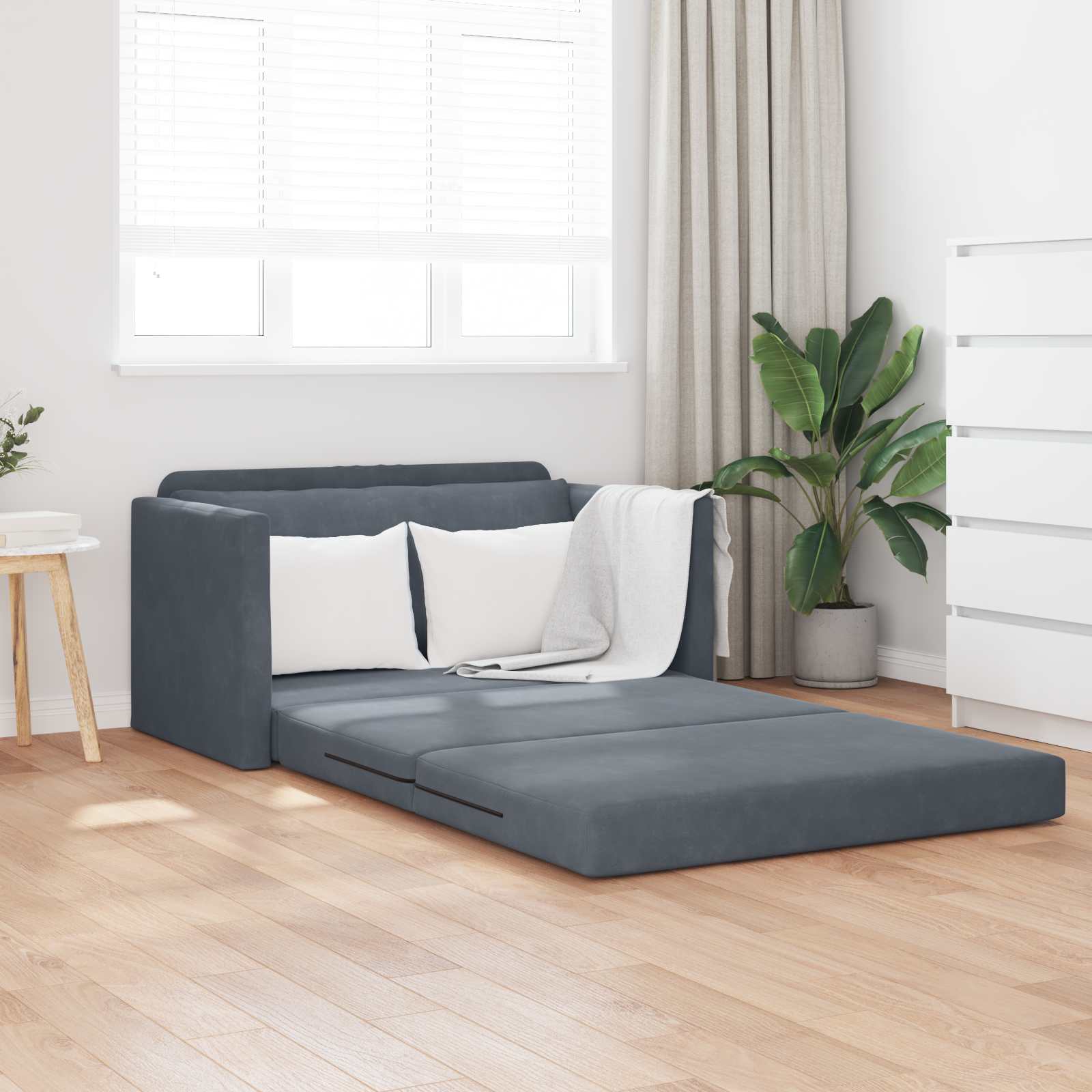 Folding Sofa Bed 124 X 71 X 78 Cm Velvet