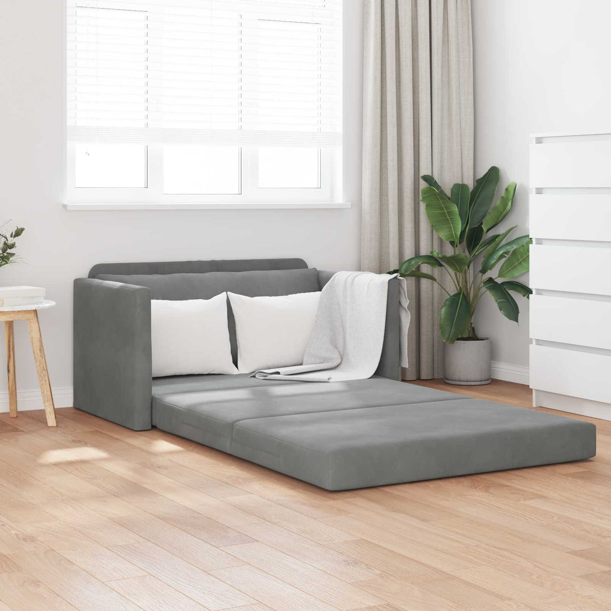 Folding Sofa Bed 124 X 71 X 78 Cm Velvet