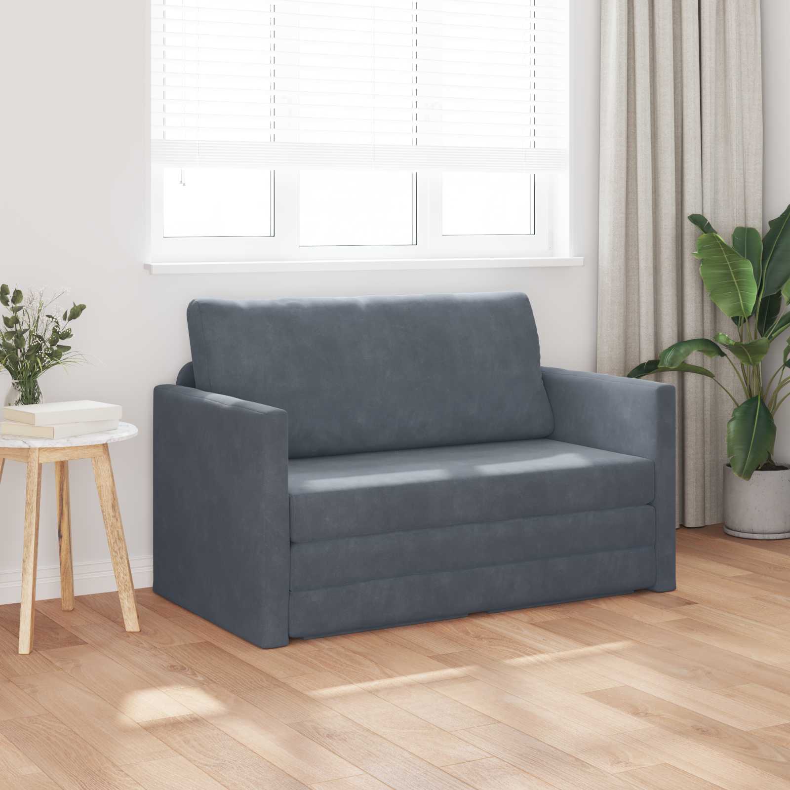 Folding Sofa Bed 124 X 71 X 78 Cm Velvet