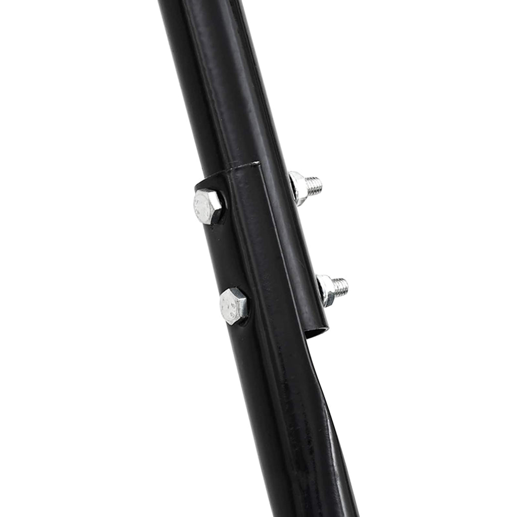 Lawn Roller Pull With Aerator Clamps Black 110 X 52 Cm Iron