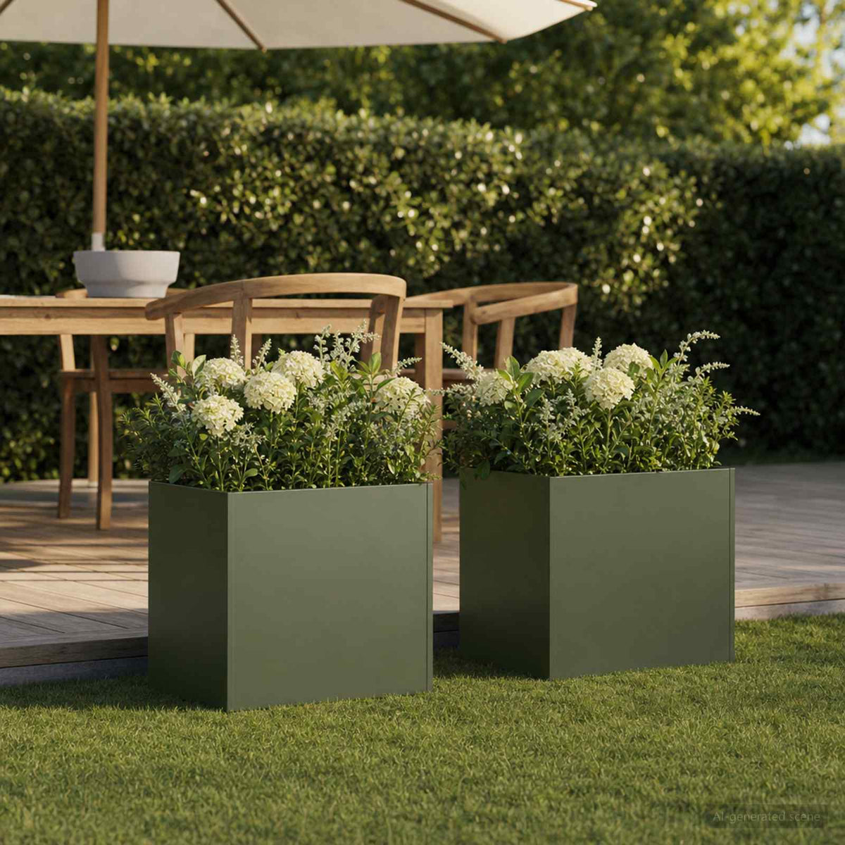 Planters 2 Pcs Corten Steel