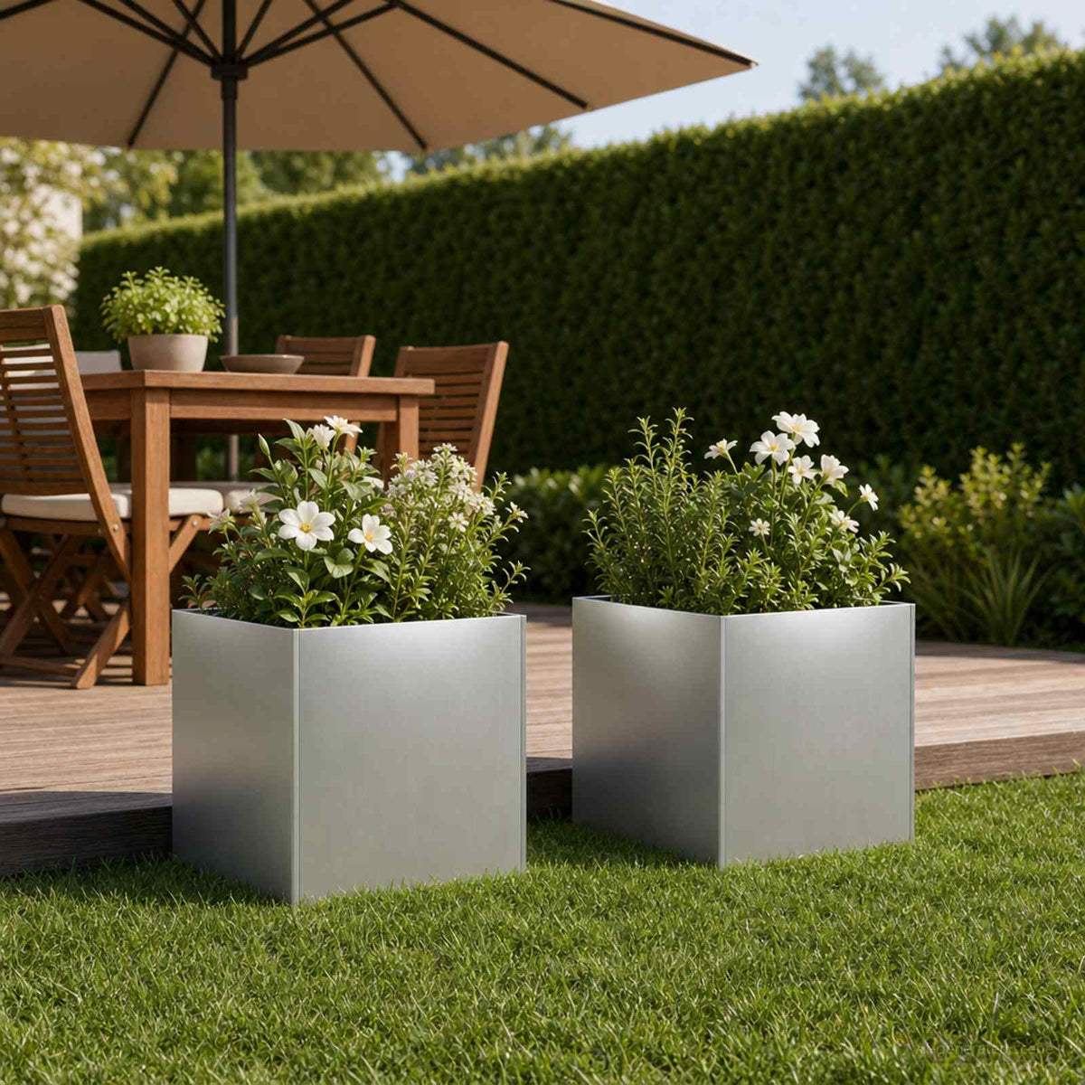 Planters 2 Pcs Corten Steel