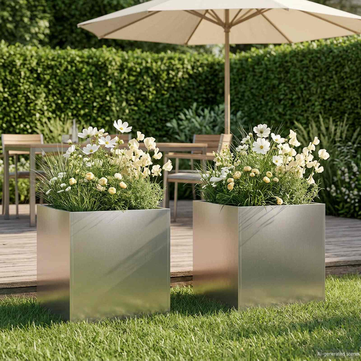 Planters 2 Pcs Corten Steel