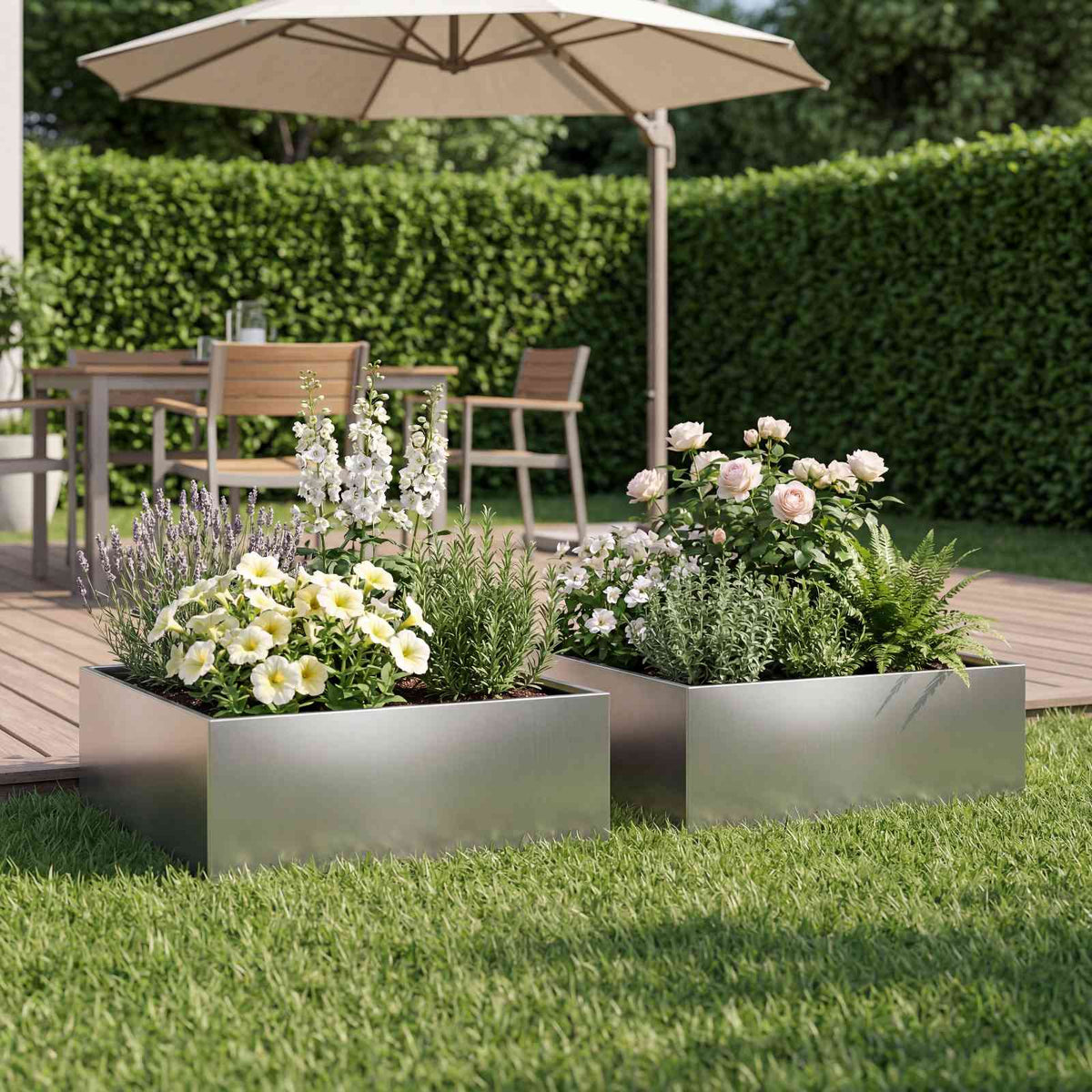 Planters 2 Pcs Corten Steel