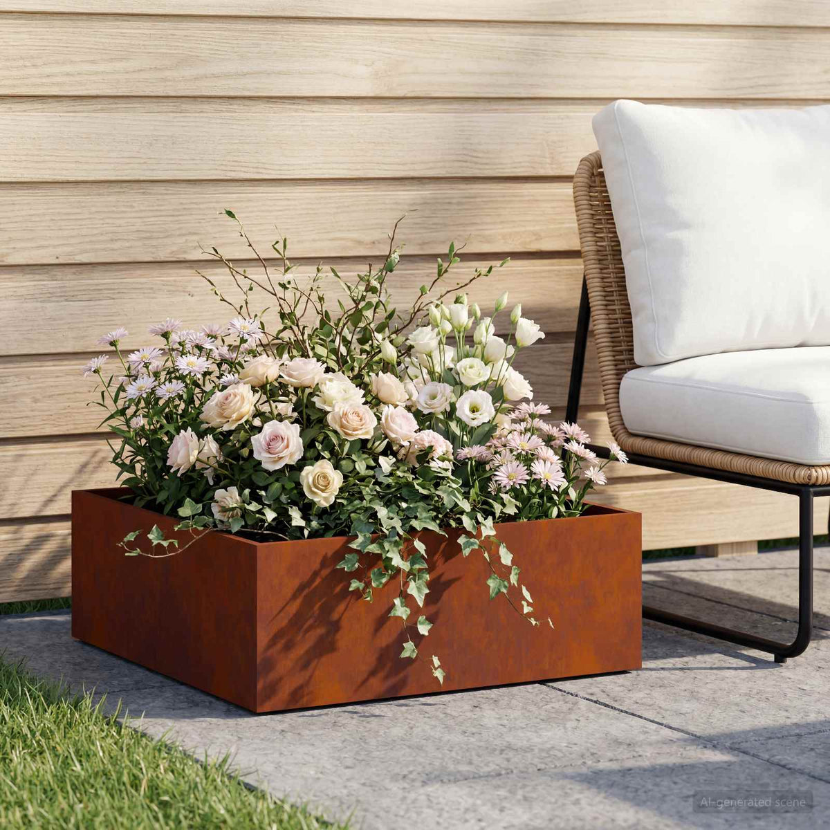 Planters 2 Pcs Corten Steel