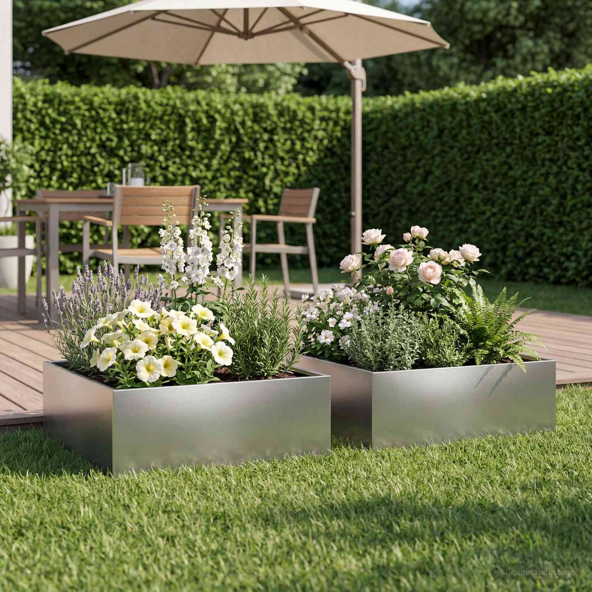 Planters 2 Pcs Corten Steel