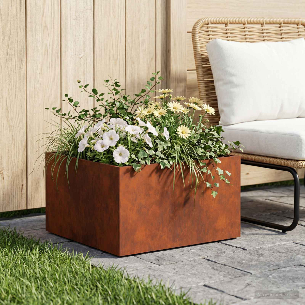 Planters 2 Pcs Corten Steel