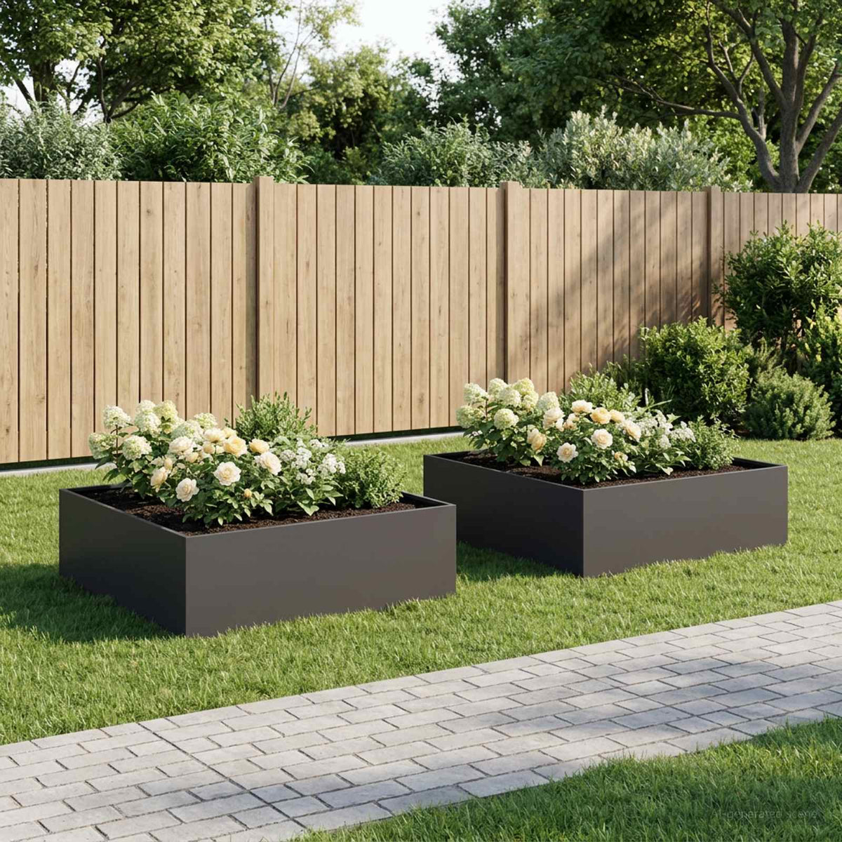 Planters 2 Pcs Corten Steel