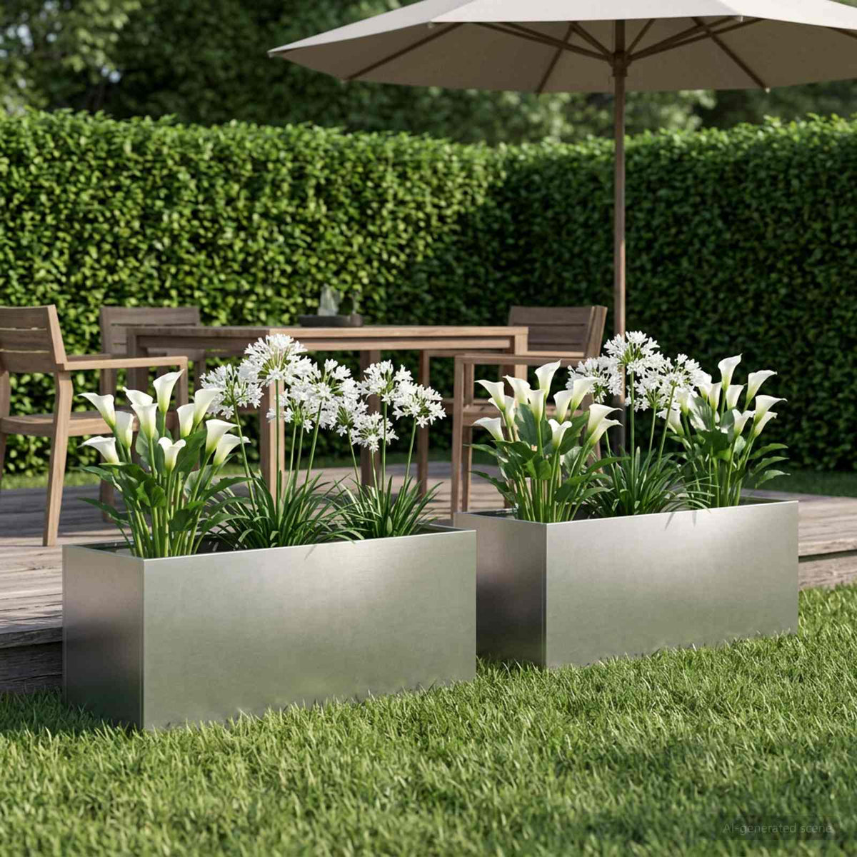 Planters 2 Pcs Corten Steel