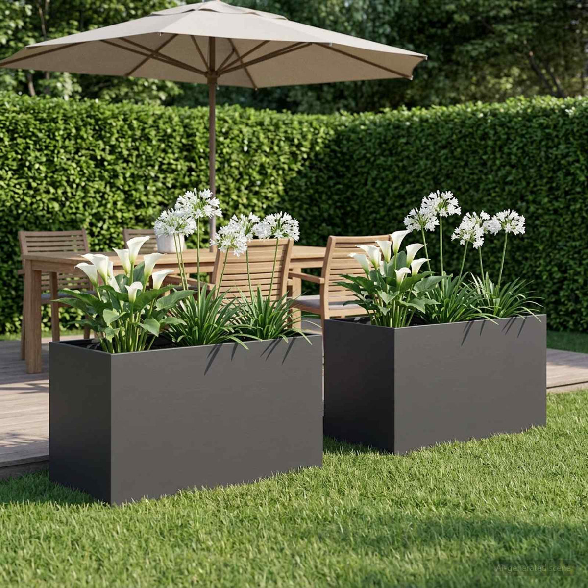 Planters 2 Pcs Corten Steel