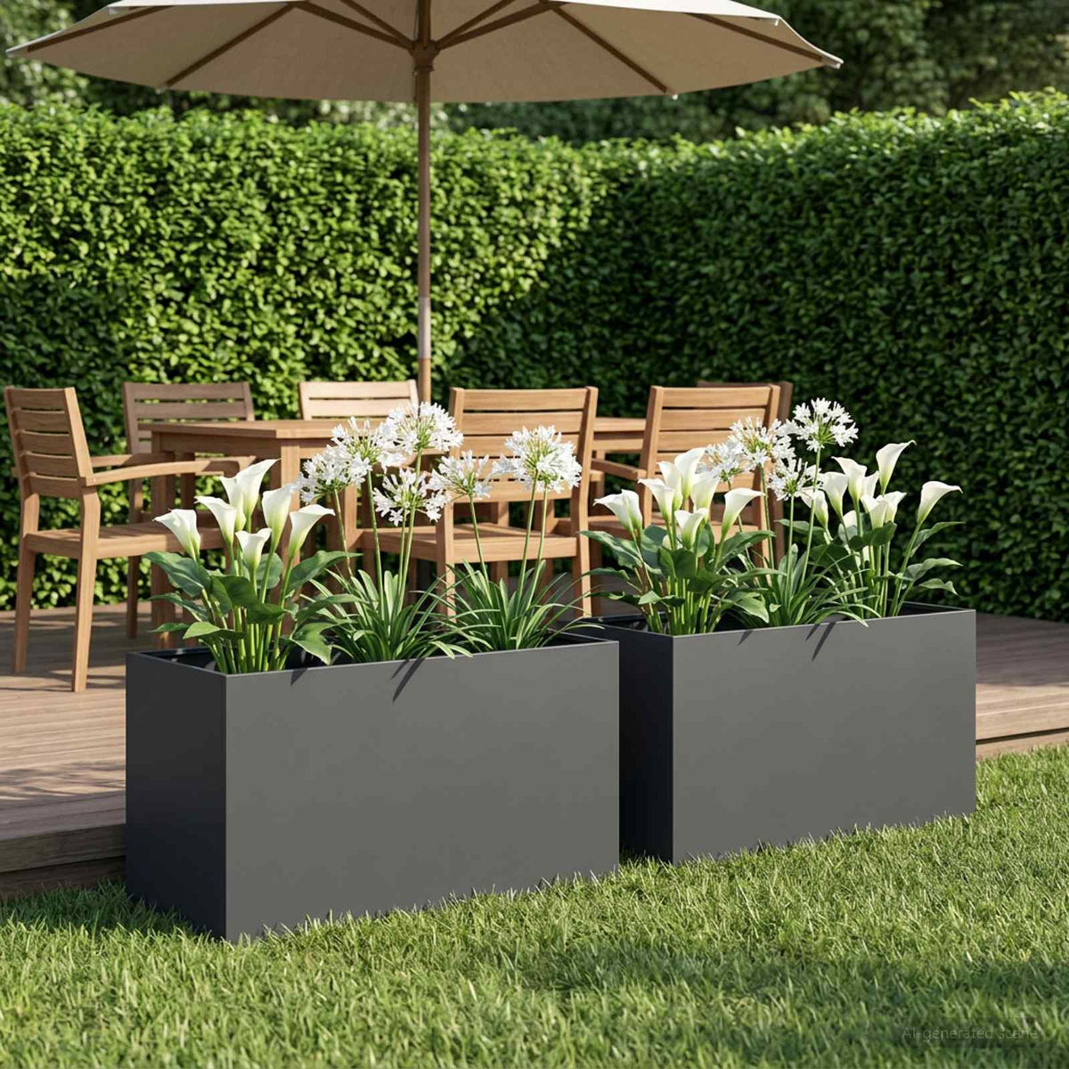 Planters 2 Pcs Corten Steel