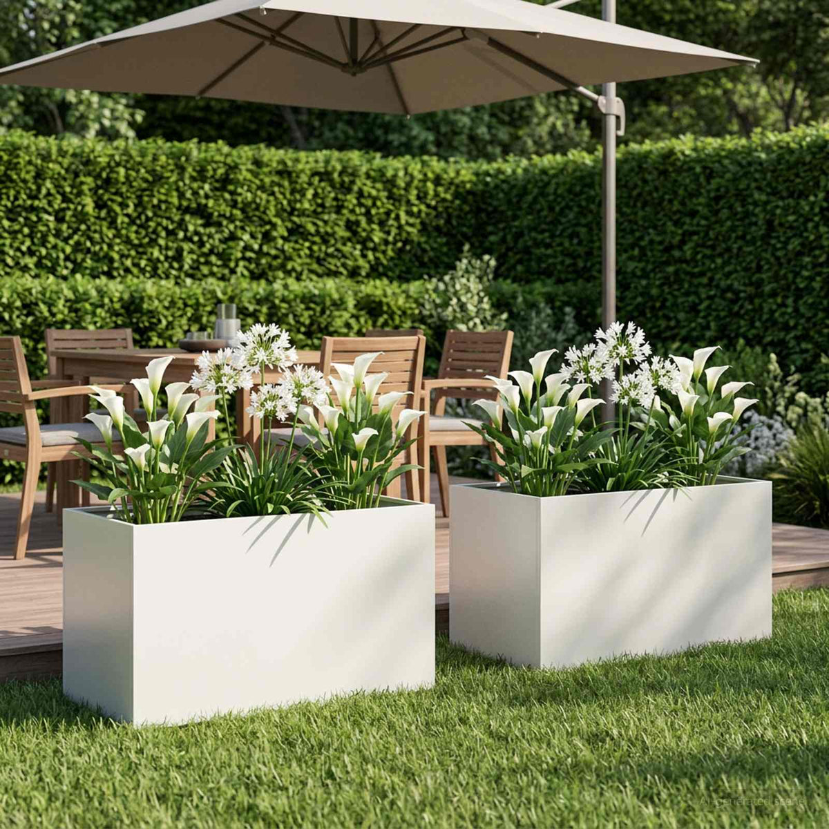 Planters 2 Pcs Corten Steel