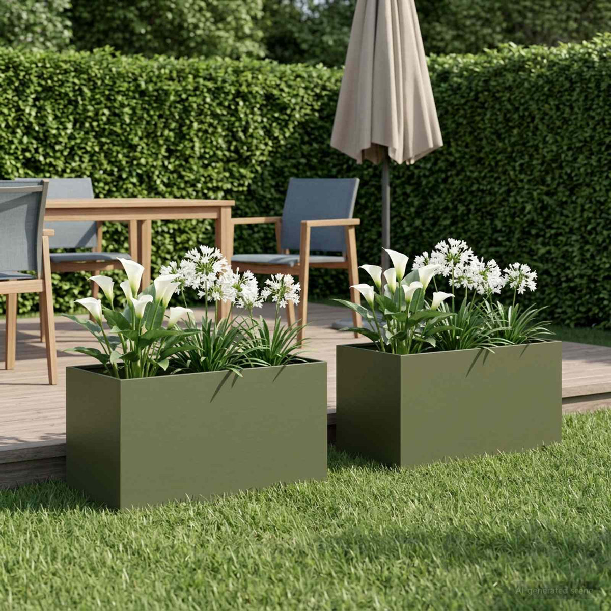 Planters 2 Pcs Corten Steel