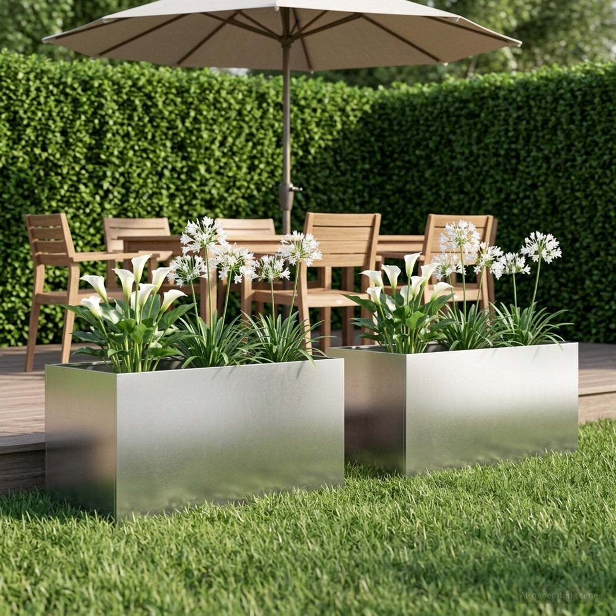 Planters 2 Pcs Corten Steel