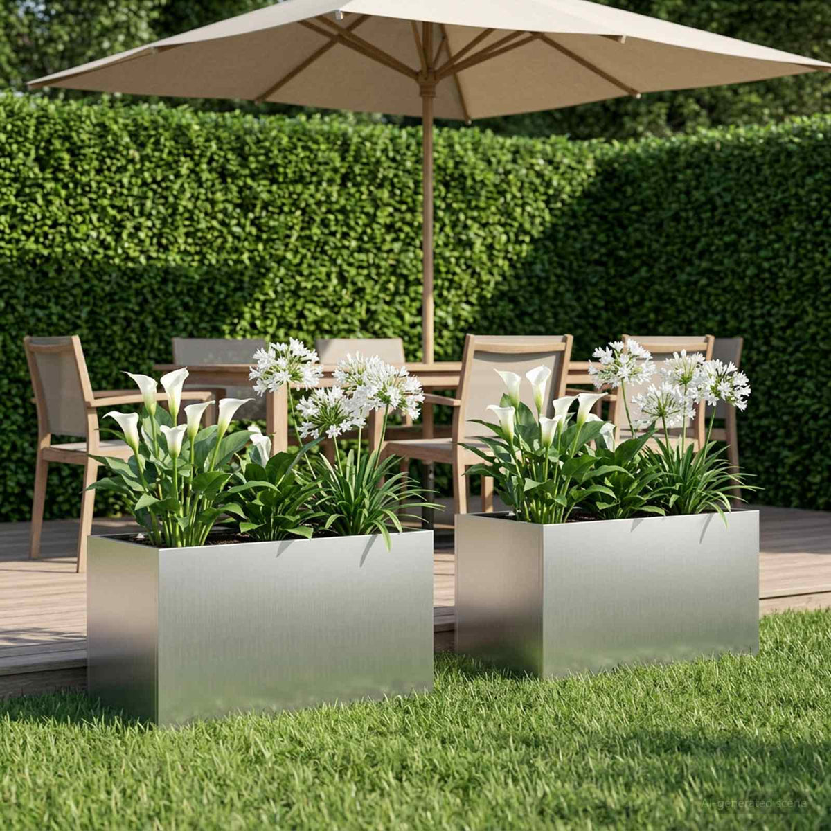 Planters 2 Pcs Corten Steel