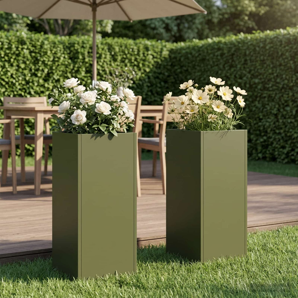 Planters 2 Pcs Corten Steel
