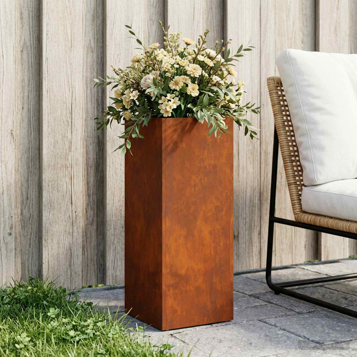 Planters 2 Pcs Corten Steel