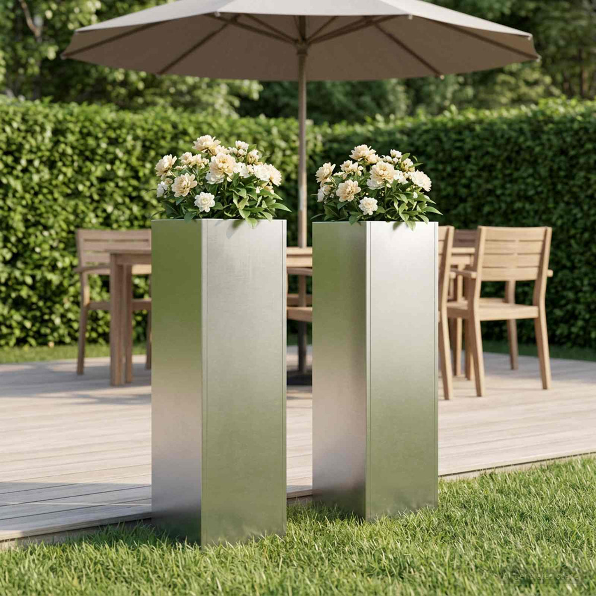 Planters 2 Pcs Corten Steel