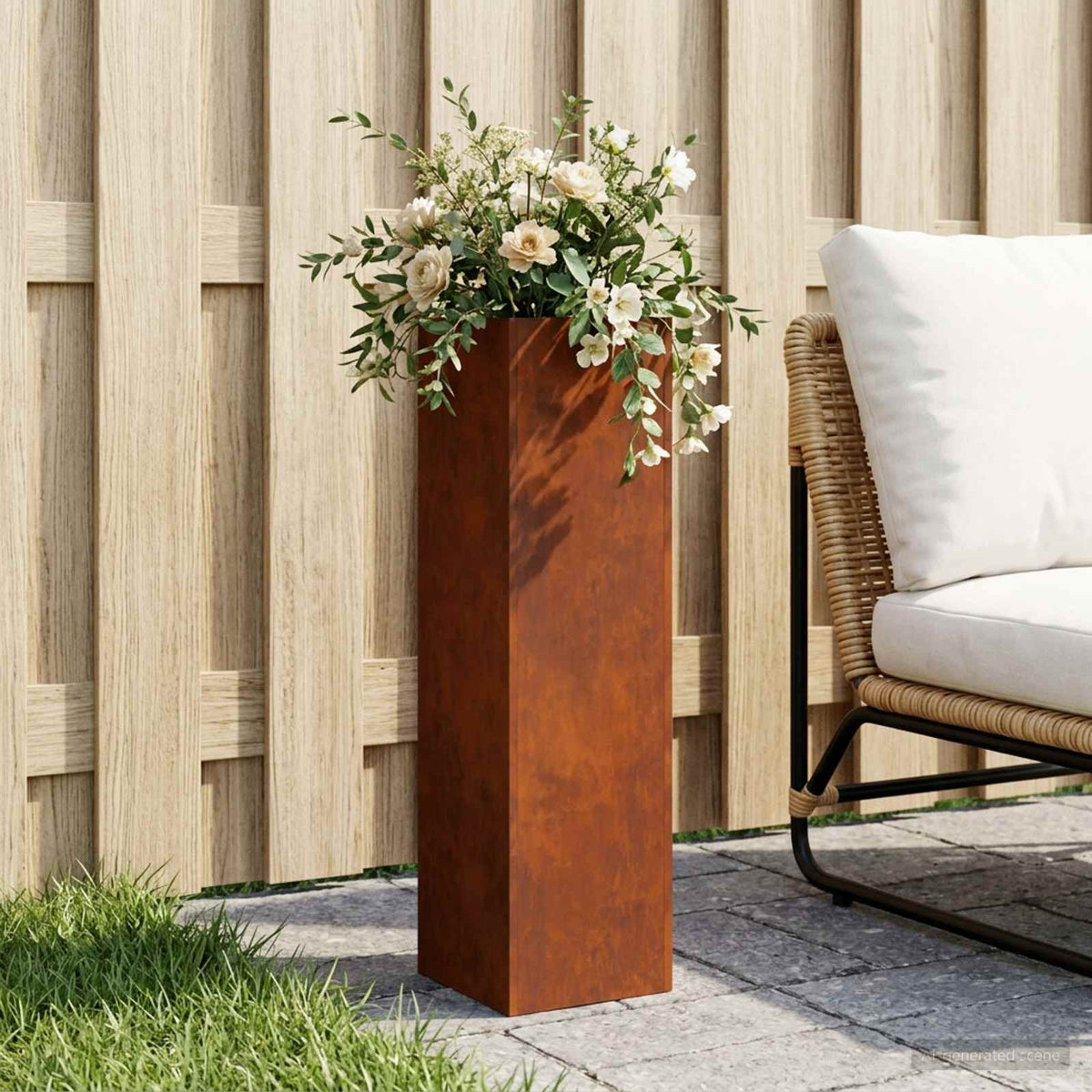 Planters 2 Pcs Corten Steel