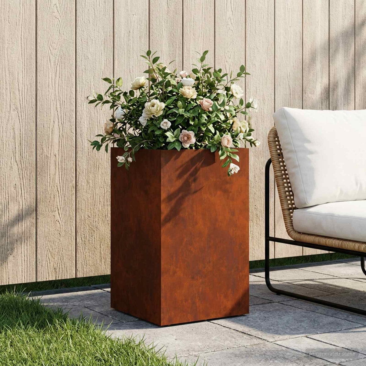 Planters 2 Pcs Corten Steel