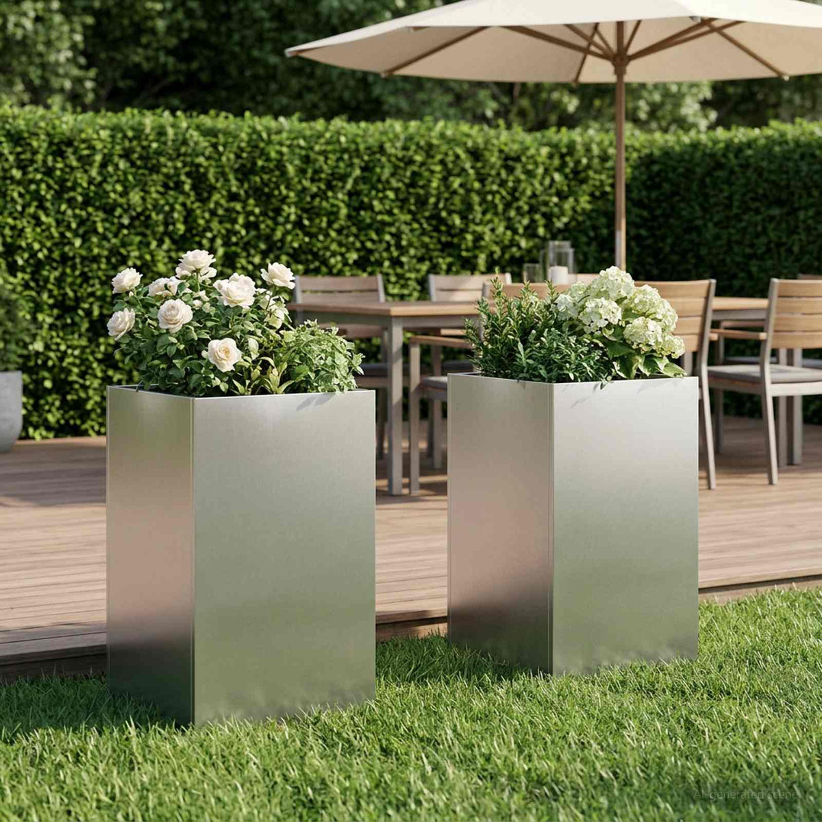 Planters 2 Pcs Corten Steel