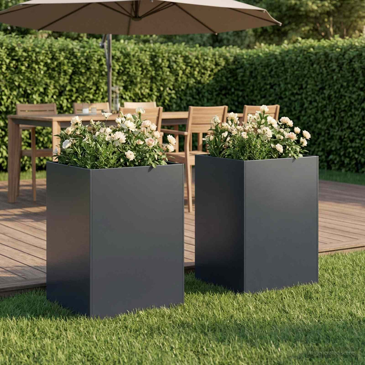 Planters 2 Pcs Corten Steel