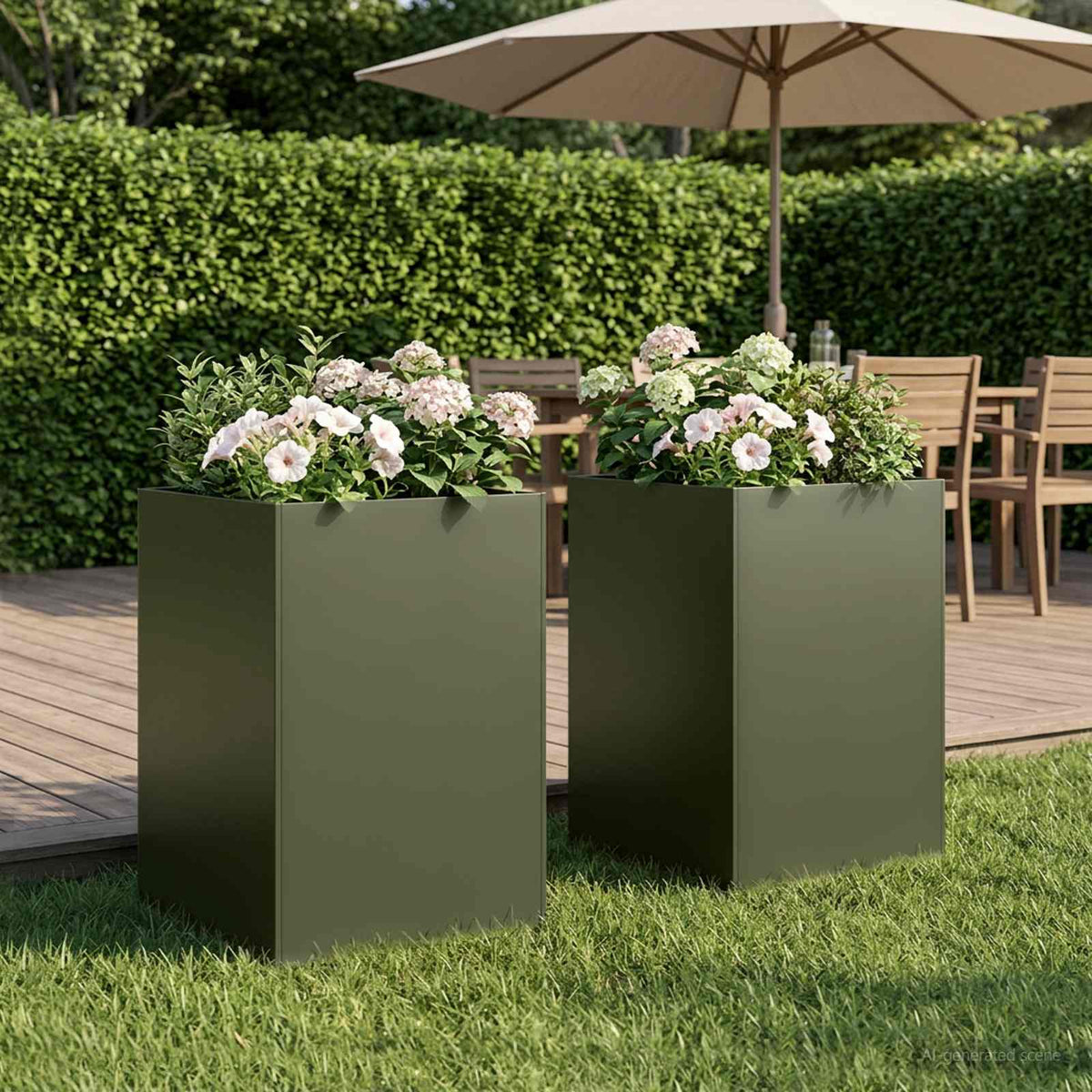 Planters 2 Pcs Corten Steel