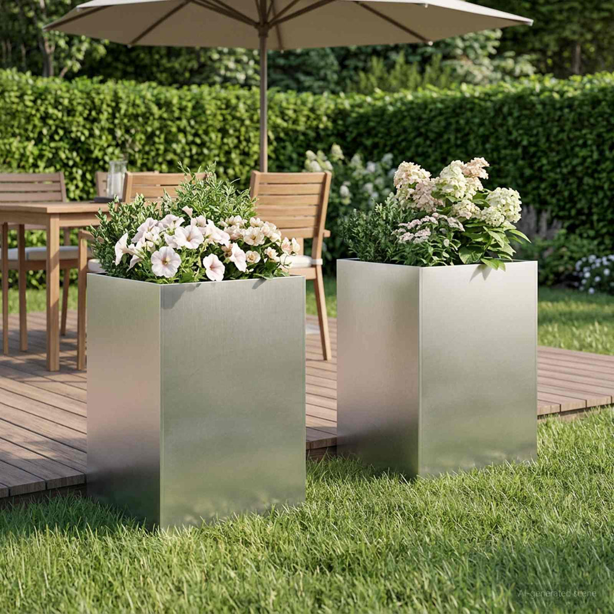 Planters 2 Pcs Corten Steel