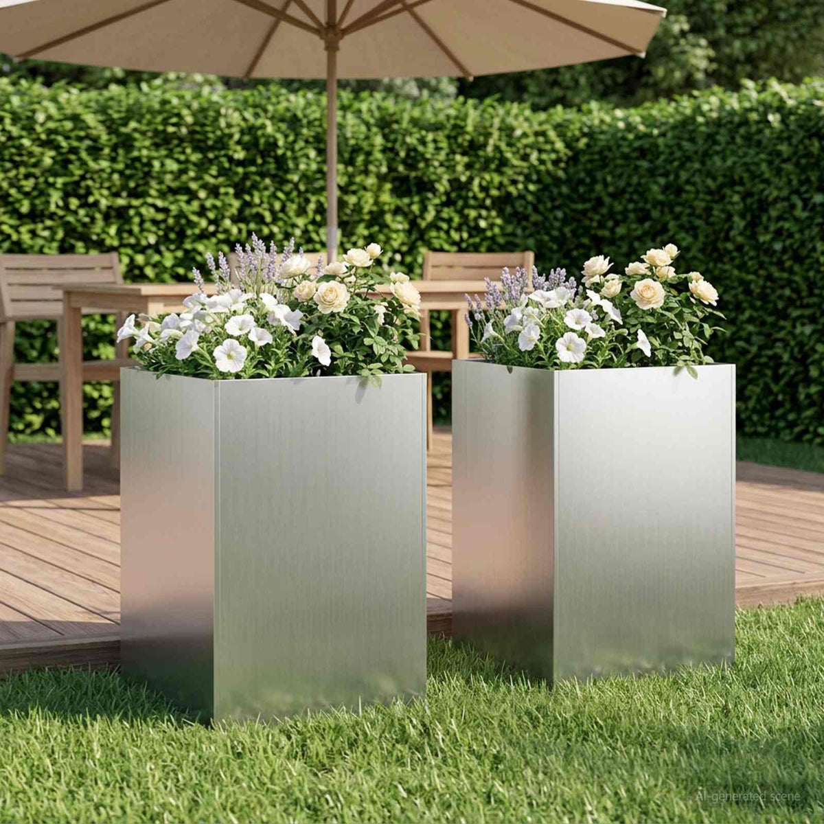 Planters 2 Pcs Corten Steel