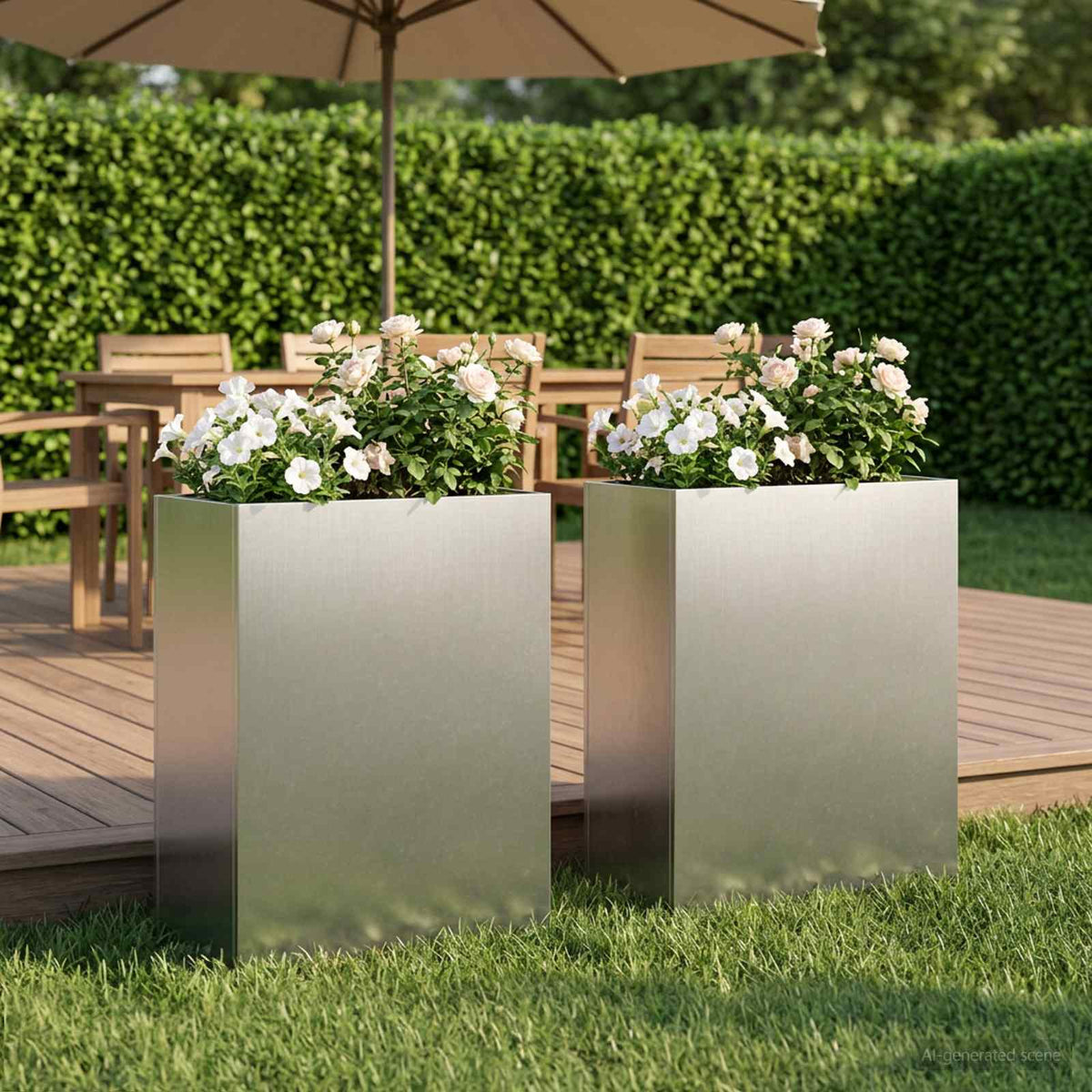 Planters 2 Pcs Corten Steel