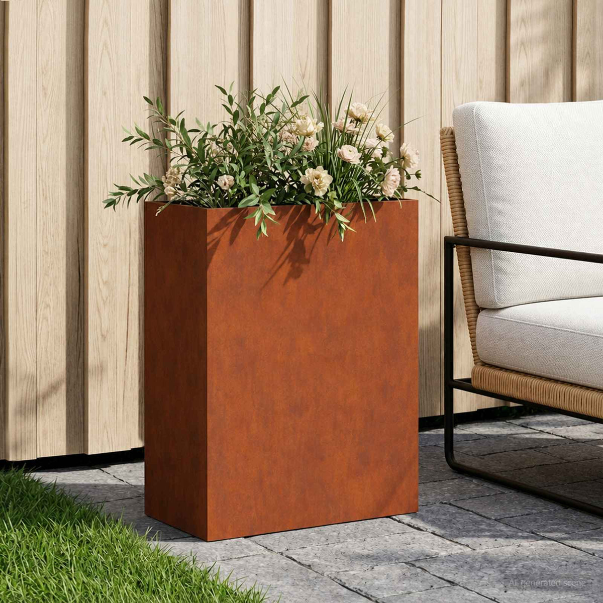 Planters 2 Pcs Corten Steel