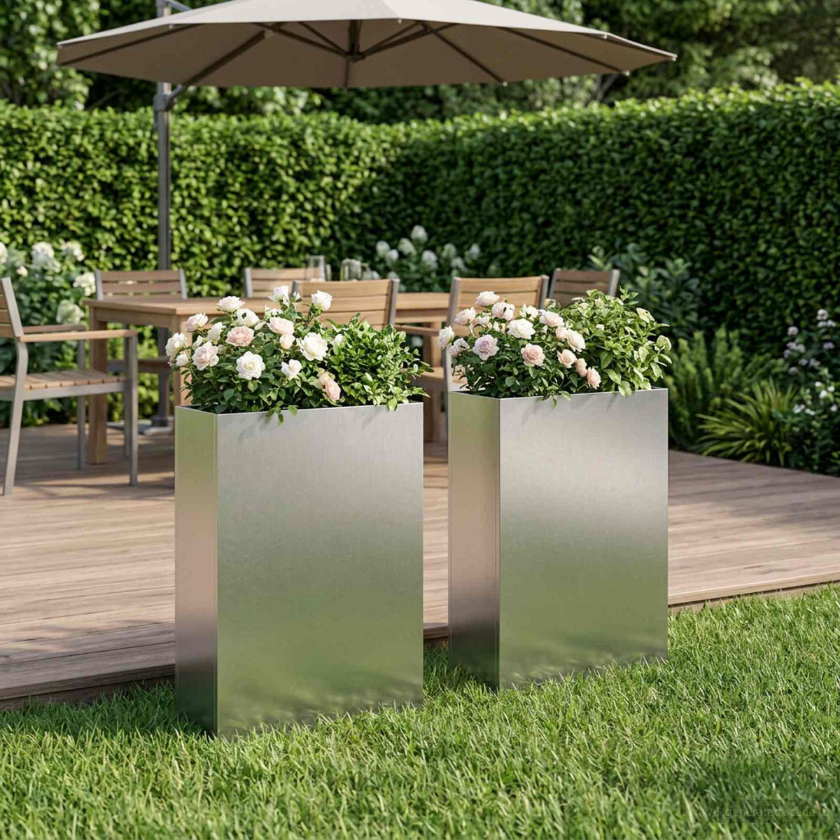 Planters 2 Pcs Corten Steel