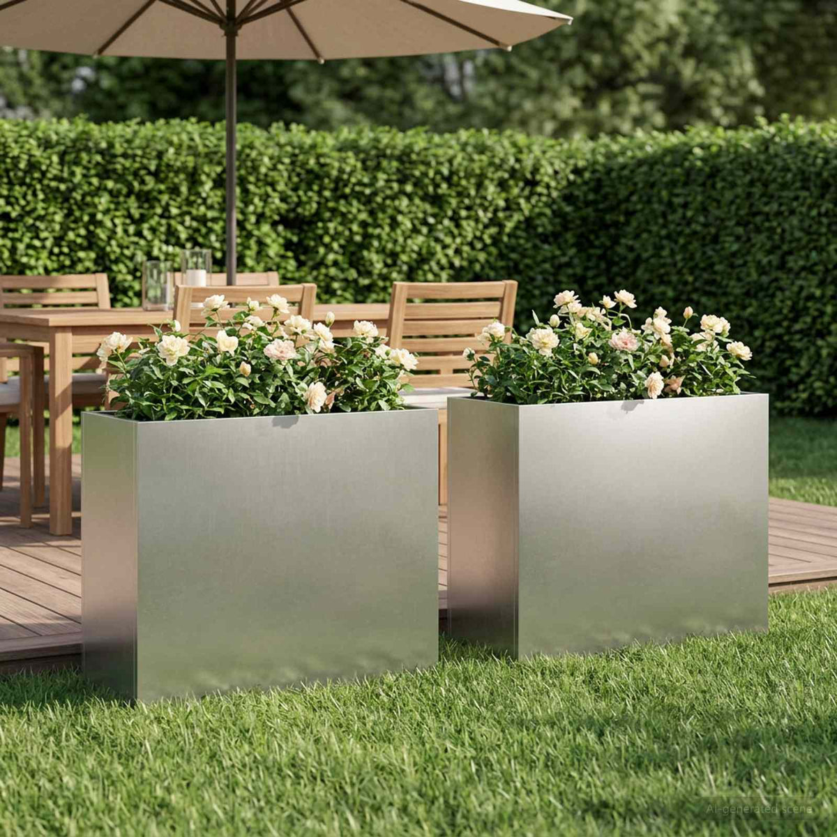 Planters 2 Pcs Corten Steel