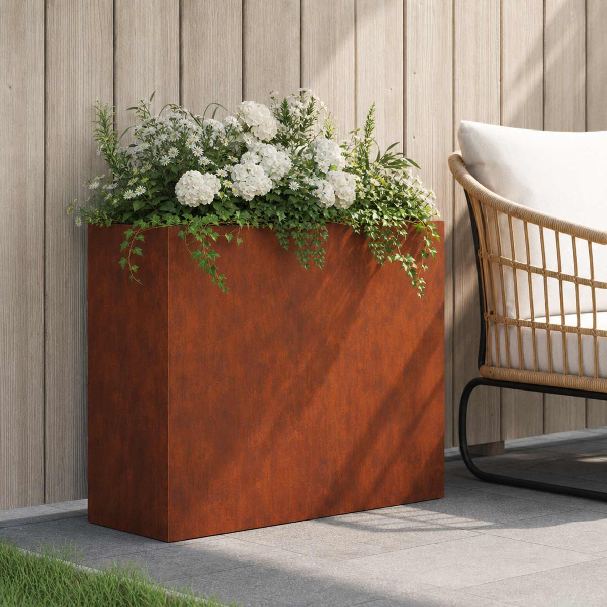Planters 2 Pcs Corten Steel