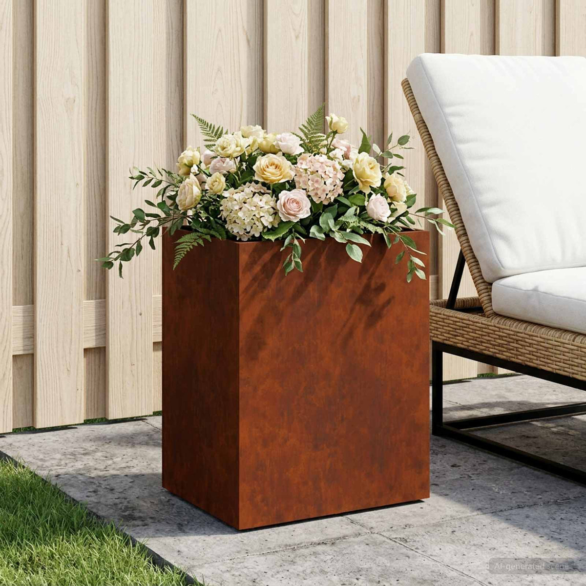 Planters 2 Pcs Corten Steel
