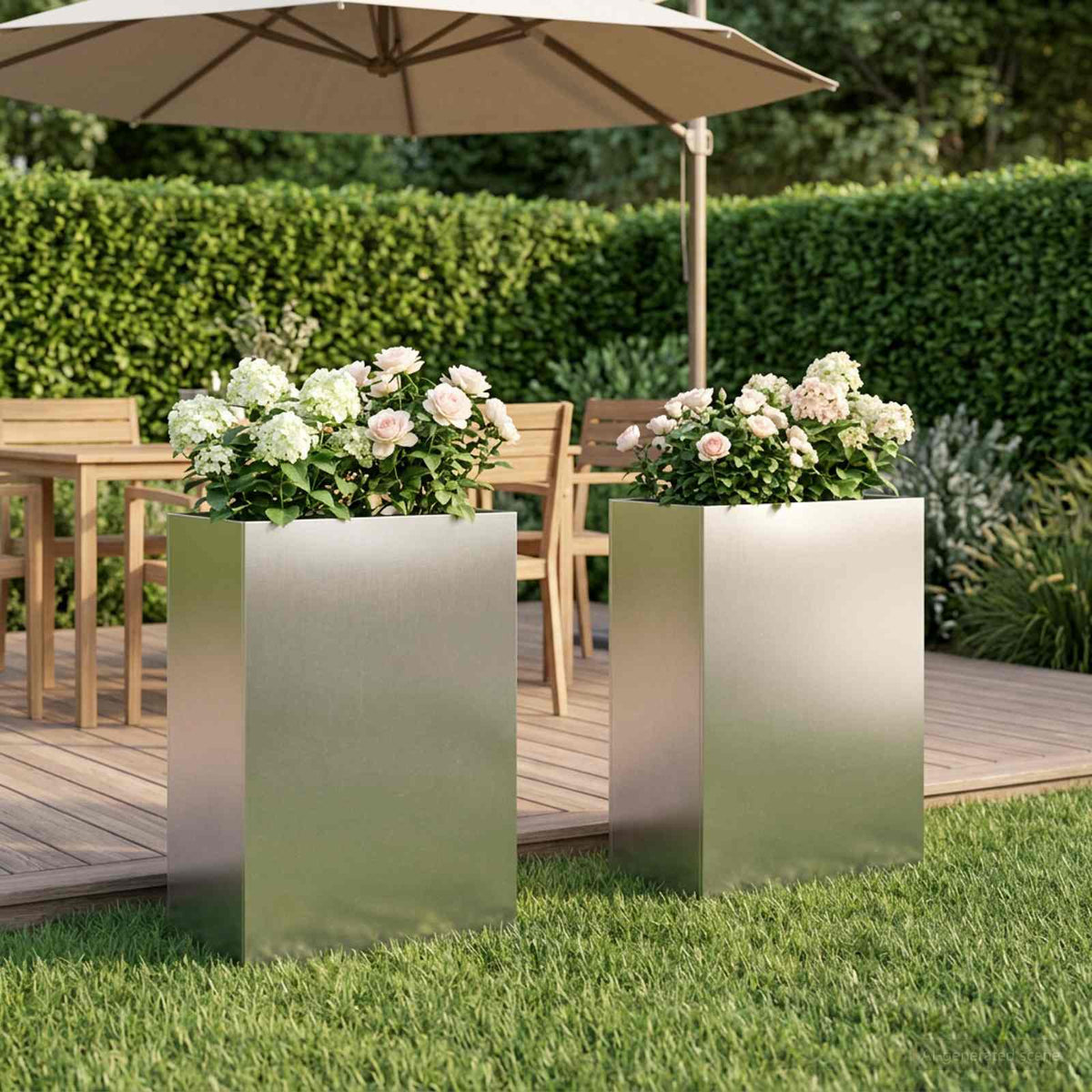 Planters 2 Pcs Corten Steel