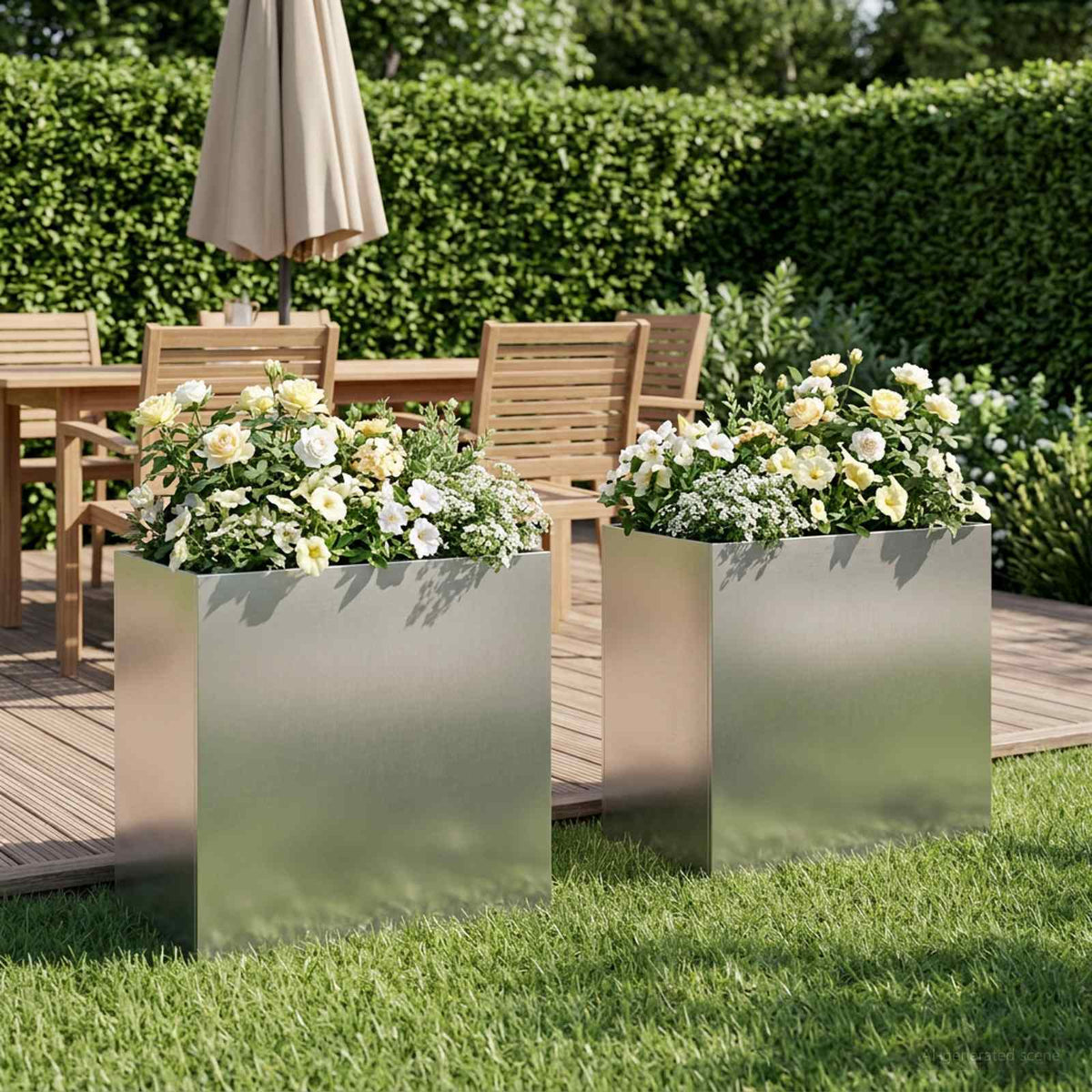 Planters 2 Pcs Corten Steel