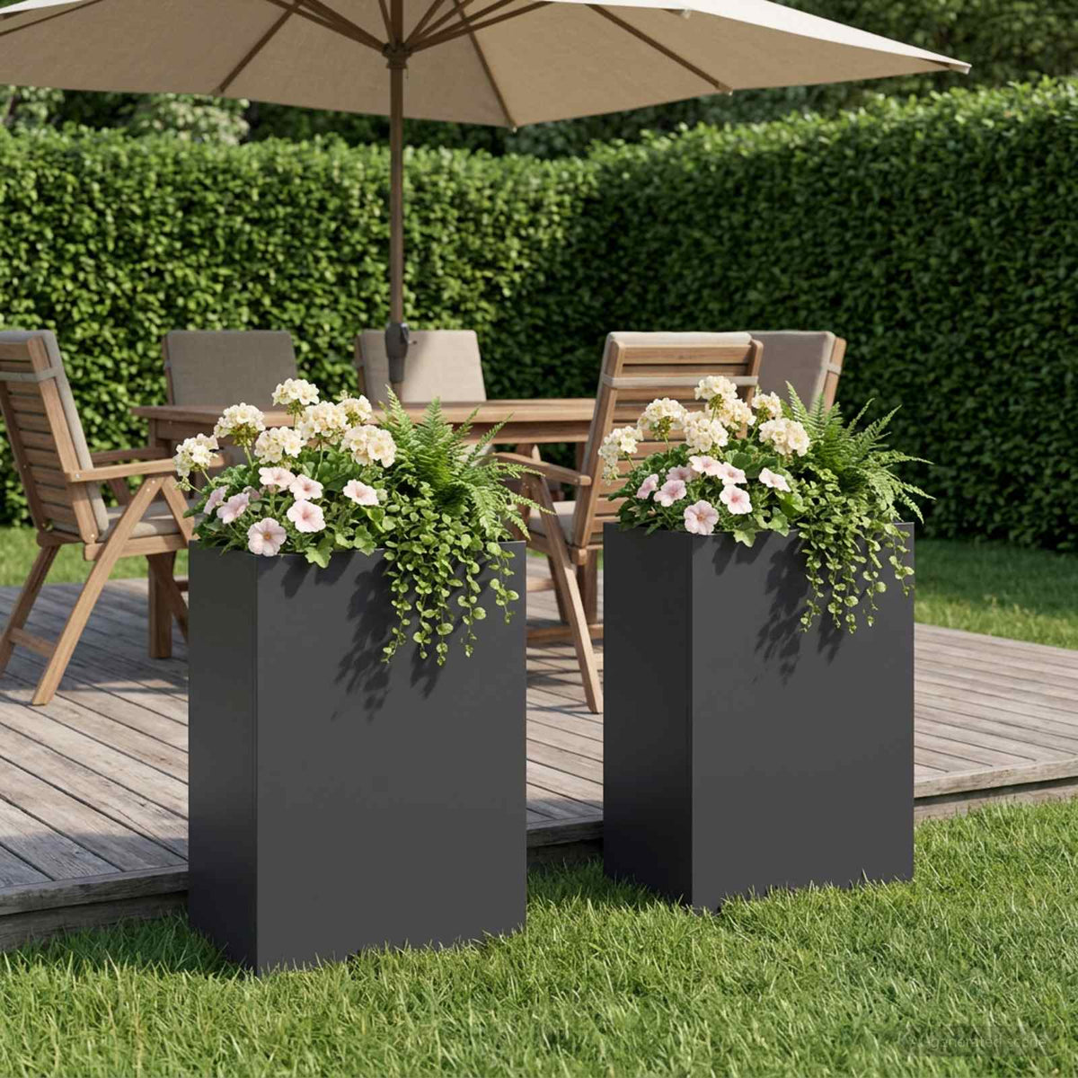 Planters 2 Pcs Corten Steel