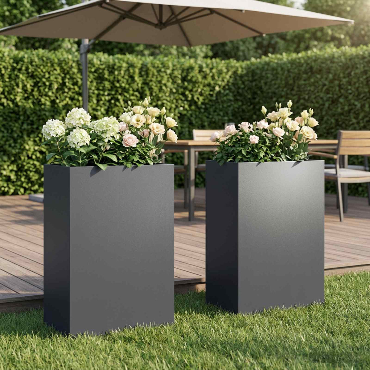 Planters 2 Pcs Corten Steel
