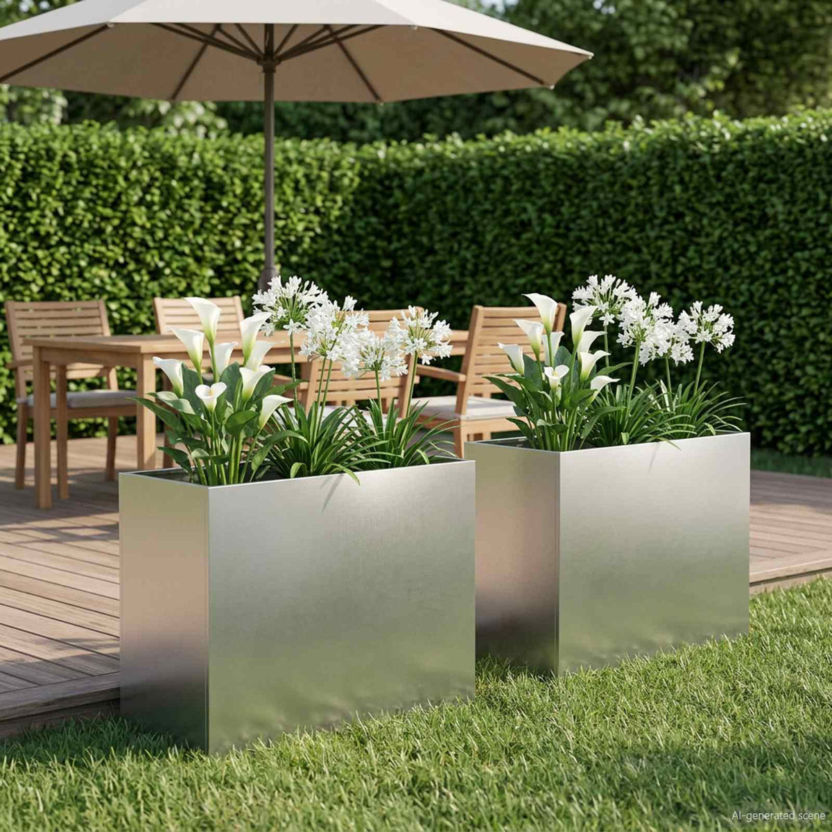 Planters 2 Pcs Corten Steel