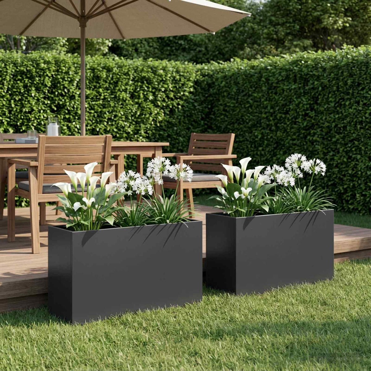 Planters 2 Pcs Corten Steel