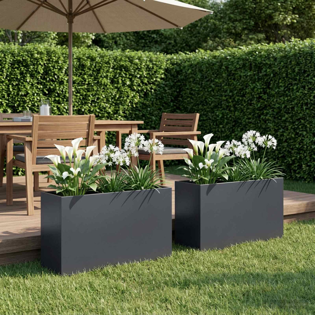 Planters 2 Pcs Corten Steel