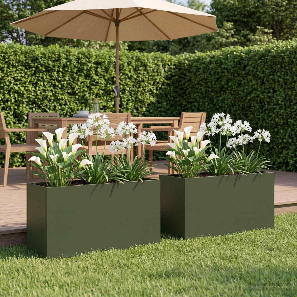 Planters 2 Pcs Corten Steel