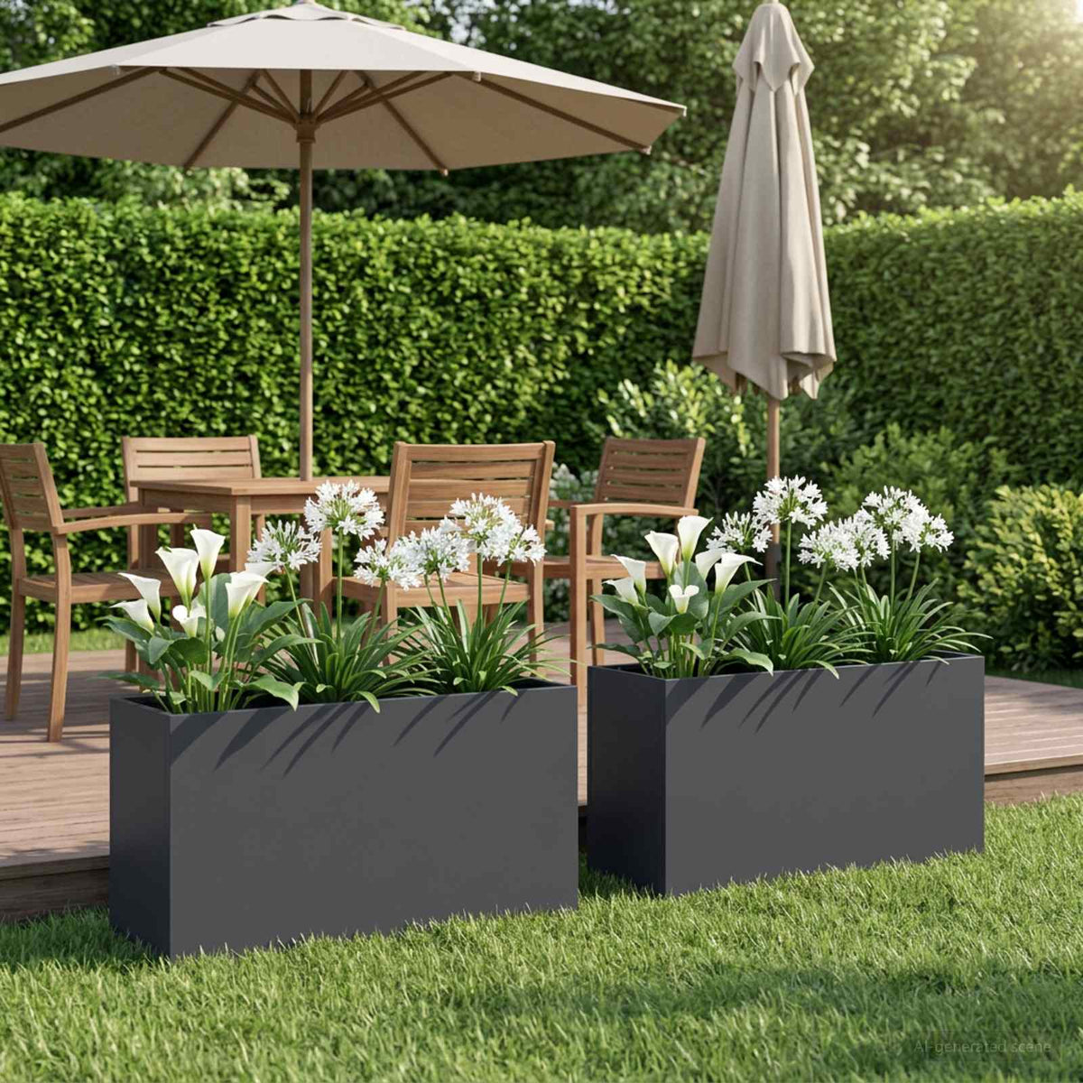 Planters 2 Pcs Corten Steel