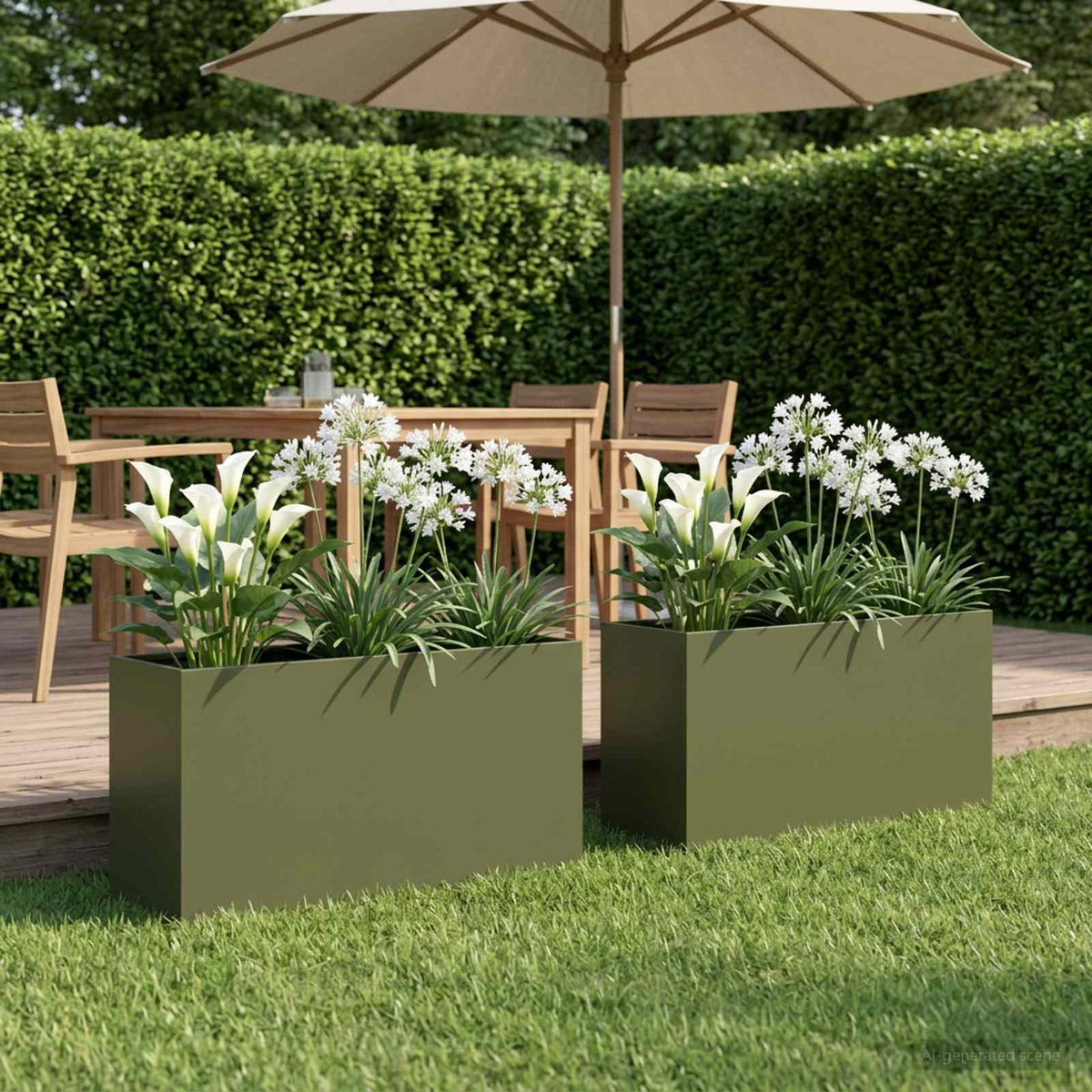 Planters 2 Pcs Corten Steel